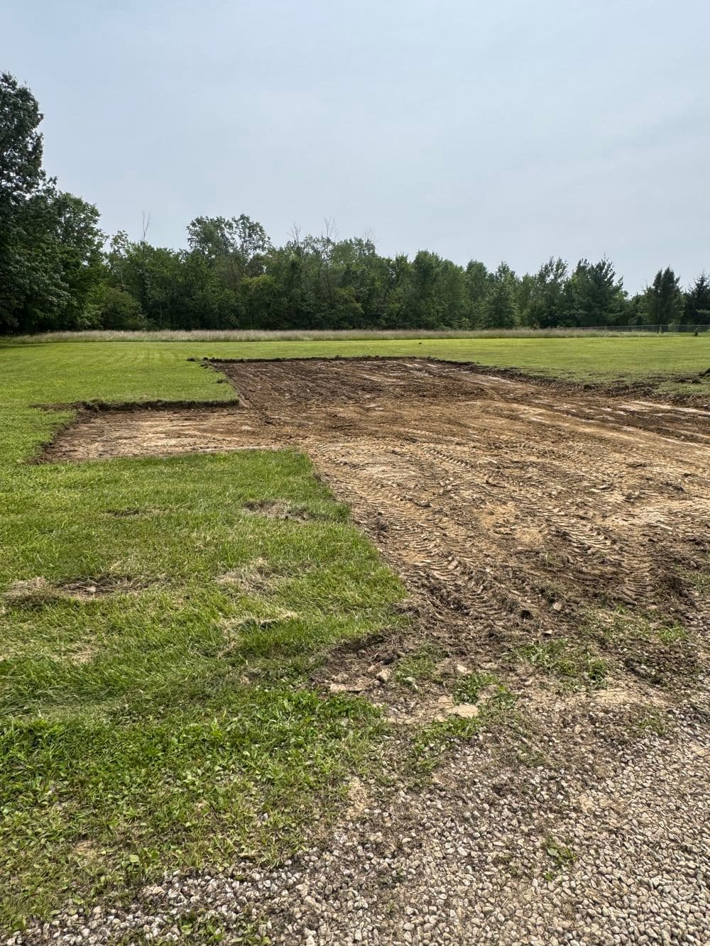 Pole Barn Site Prep Underway in St Clairsville OH